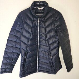 Spyder Syrround Womens Waterproof Black Down Winter Puffer Jacket Sz Medium